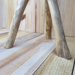 Macetero taburete ZEM con madera recuperada - Imagen 2