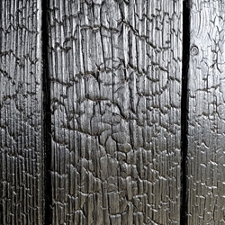 Revestimiento madera carbonizada piel de cocodrilo - Imagen 1